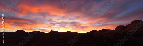 Red Rocks Canyon Outside of Las Vegas, Nevada at Sunset