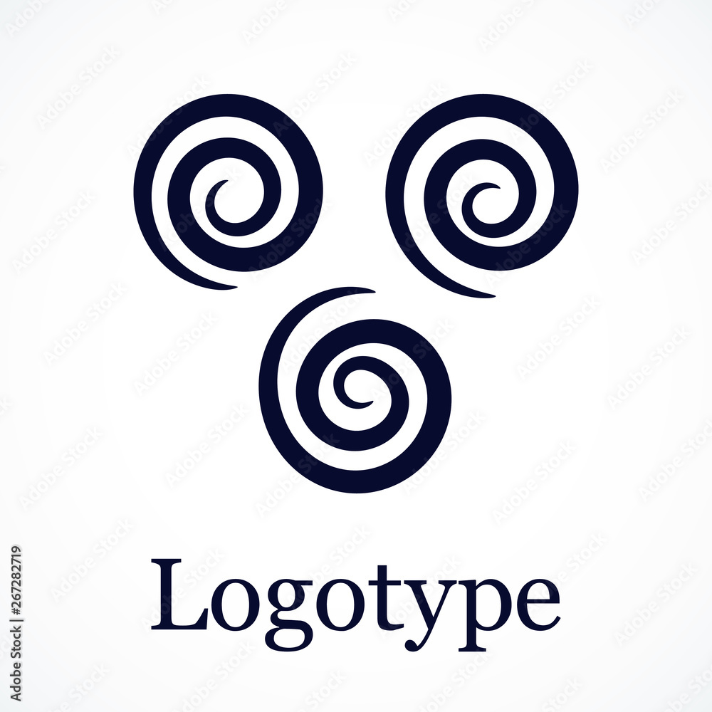 Spirals pattern, contour design. May be used as logo. Vector. Spirals pattern, contour design. May be used as logo. Vector.