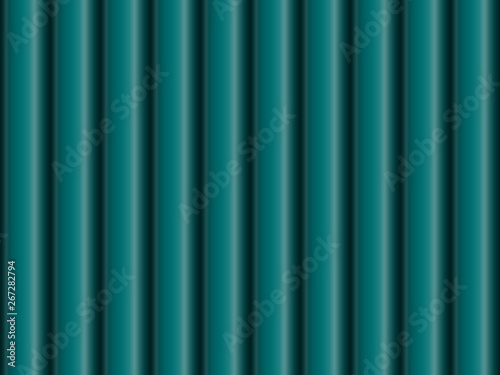 Seamless pattern of turquoise metal pipes
