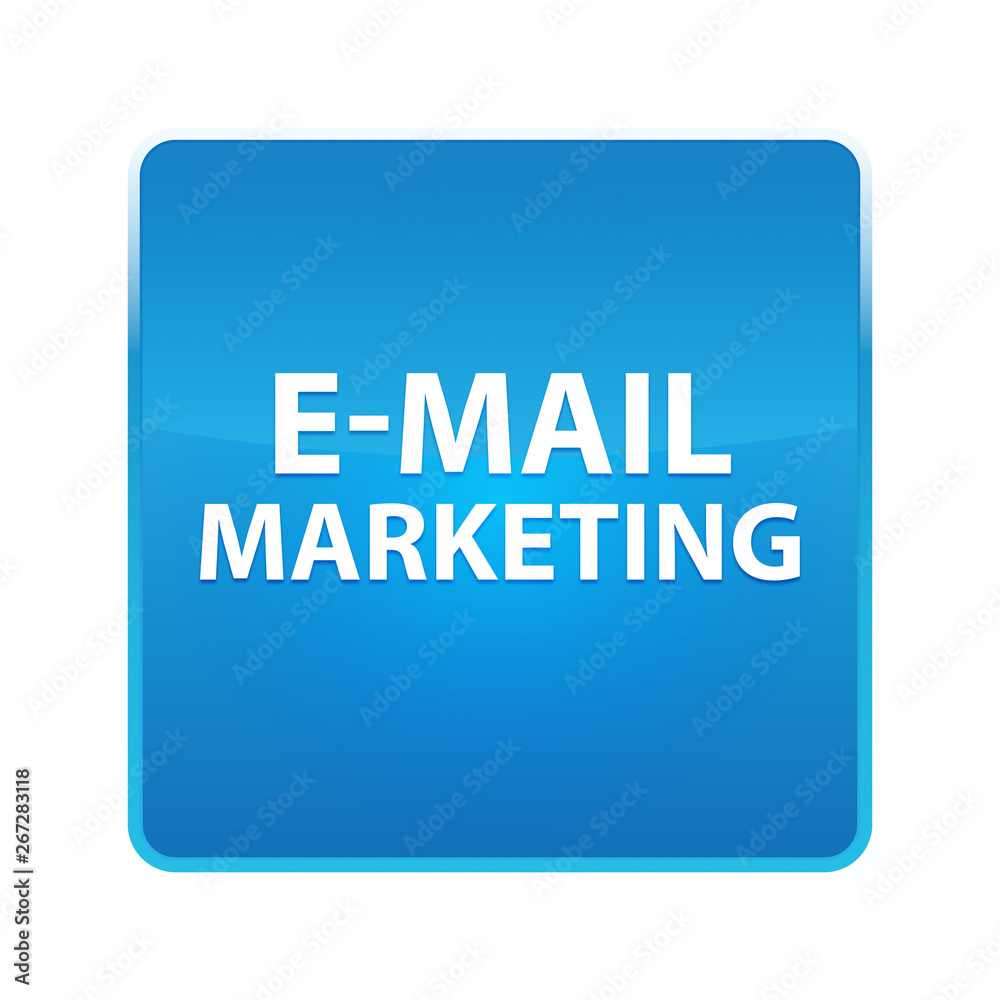 E-mail Marketing shiny blue square button E-mail Marketing shiny blue square button