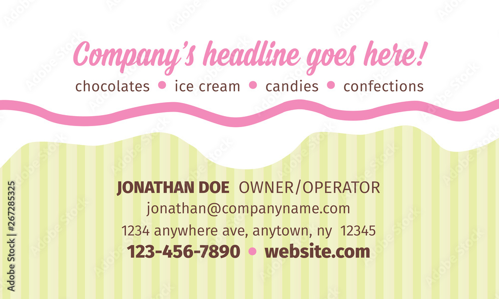 playful party business card