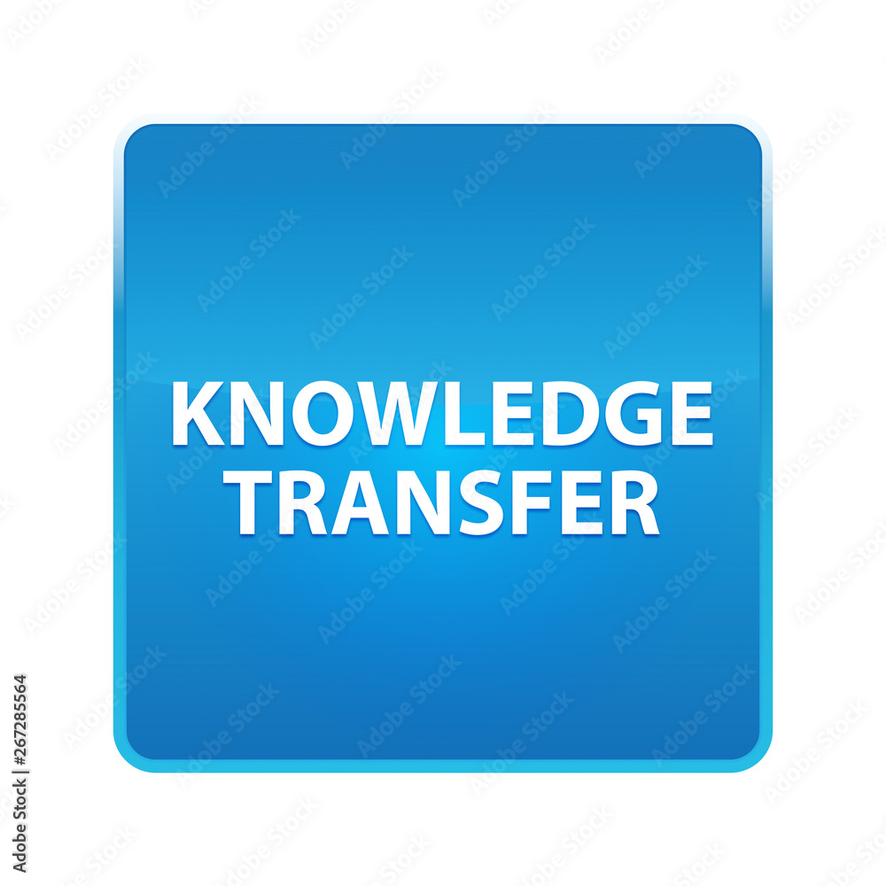 Knowledge Transfer shiny blue square button Knowledge Transfer shiny blue square button