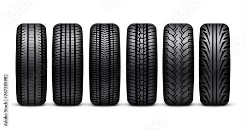 Car tire wheel isolated illustration. Car tyre rubber 3d icon rim sport realistic tire design
