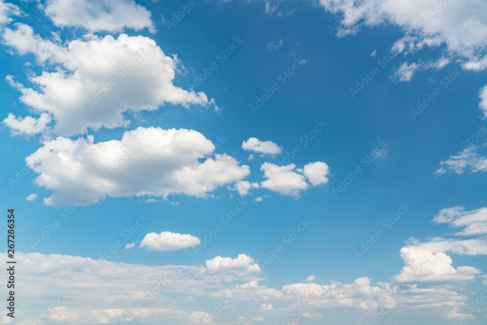 Fototapeta premium White clouds against the blue sky
