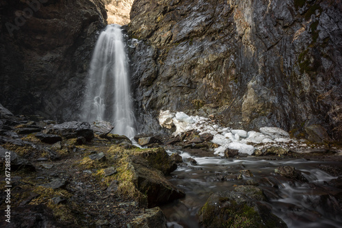 view on gveleti small waterfall near stephanzminda