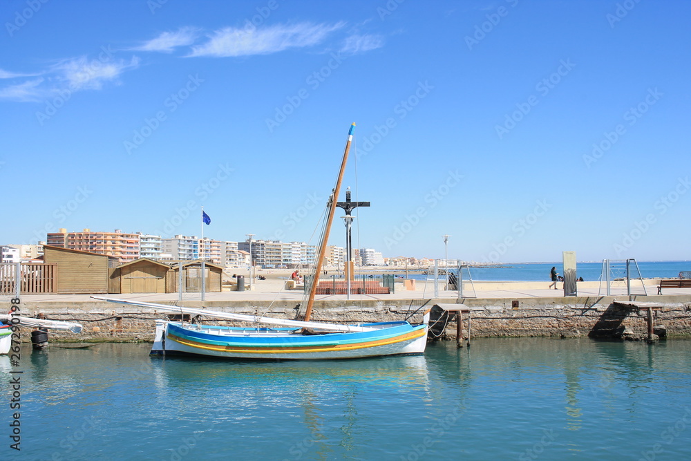 Palavas les flots, a seaside resort in the south of Montpellier, Herault, Occitanie, France