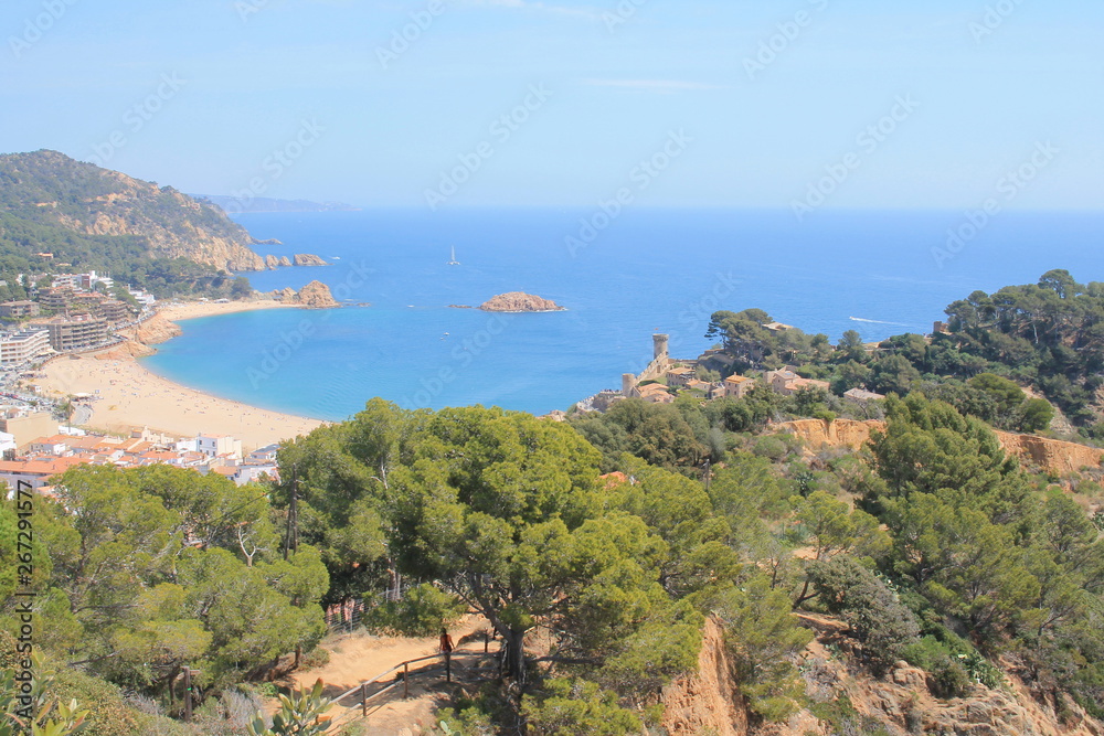 Wonderful Costa Brava Beache, Tossa de Mar, Catalonia, Spain