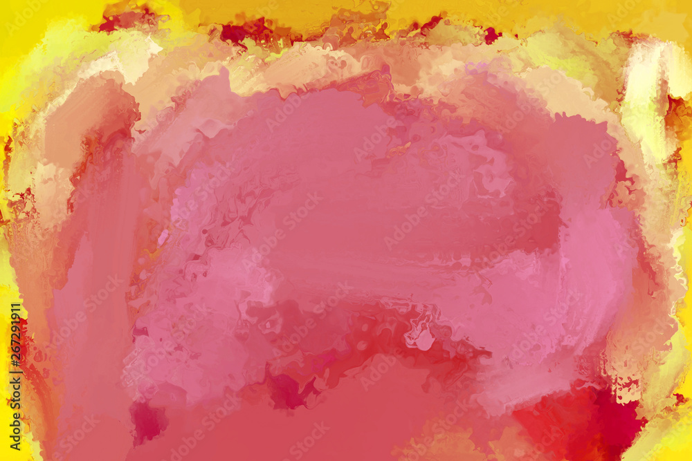 Obraz premium Abstract blurred artistic illustration of a flower field. Drawing paints.