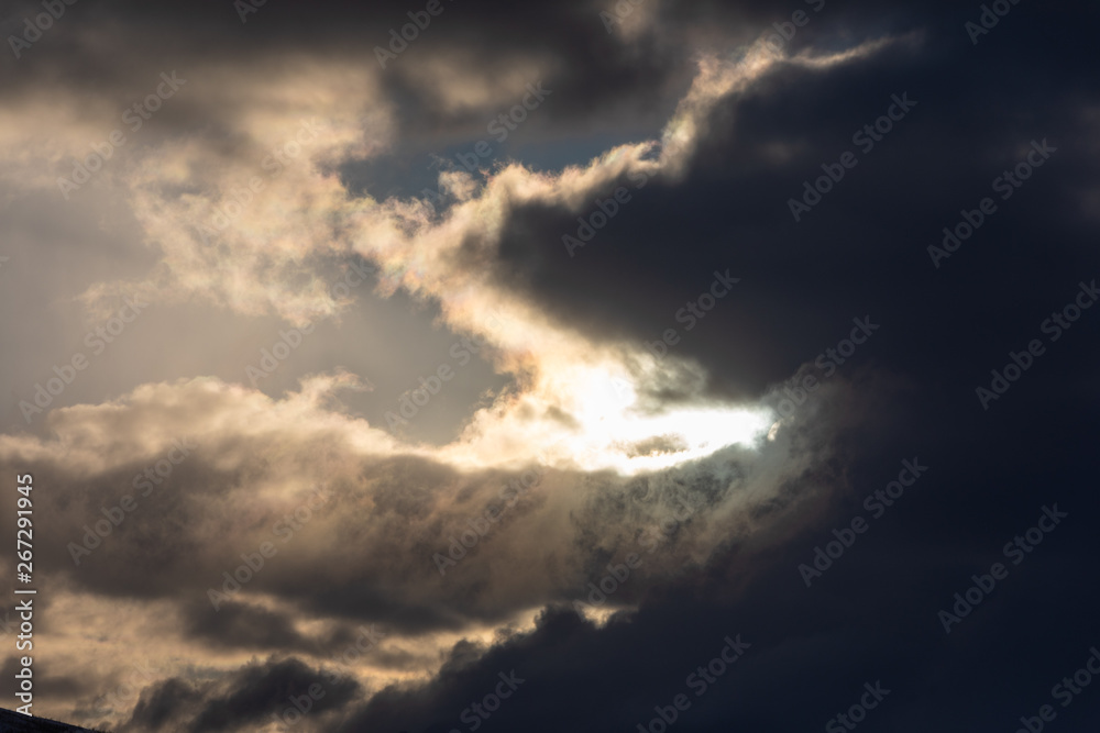 Obraz premium dramatic sky with clouds