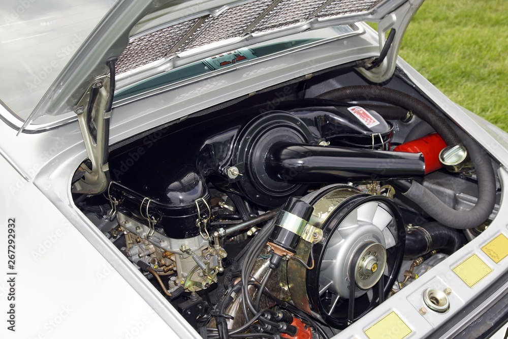 Fotografie Motor eines deutschen Sportwagens