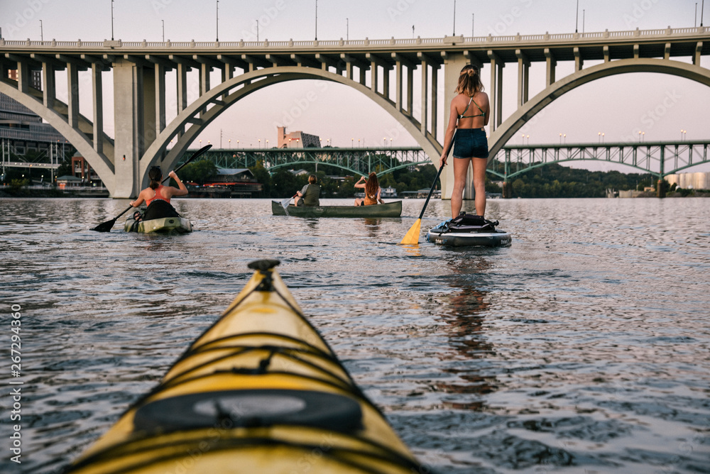 Paddling on the Tennessee River in Knoxville 