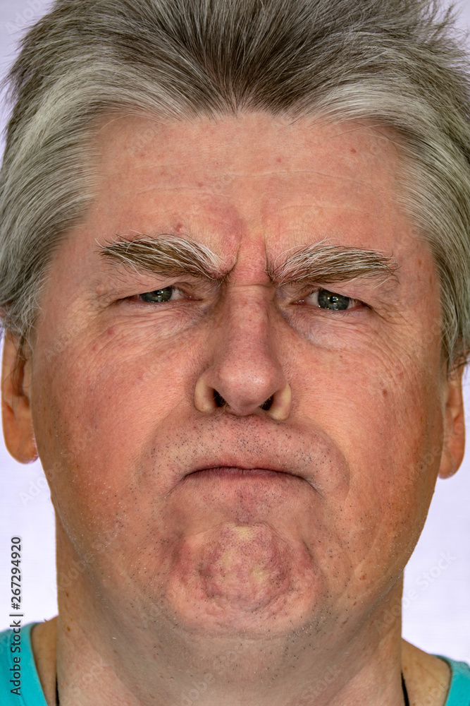 Obraz premium Face, facial expressions, feelings, emotions, self-portrait