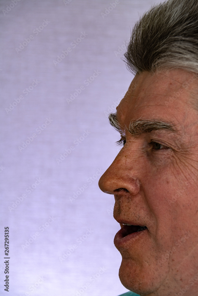 Fototapeta premium Face, facial expressions, feelings, emotions, self-portrait