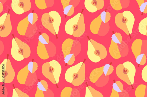 Fruit vector seamless pattern.