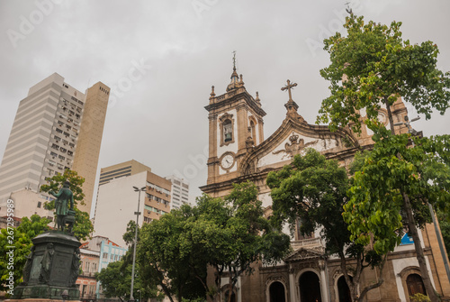 Candelaria Church in downtown in Rio de Janeiro, Brazil. photo