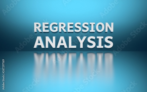Obraz na plátně Word Regression Analysis