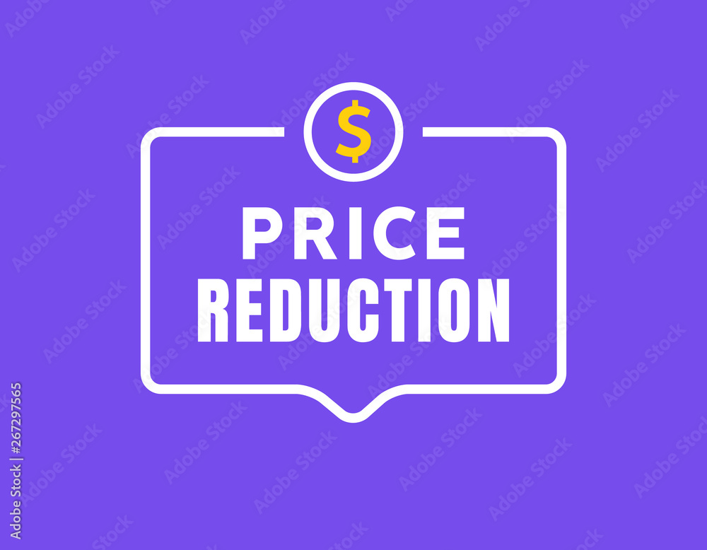 Cost reduction icon dollar. Price decrease arrow symbol. business sale sign illustration Cost reduction icon dollar. Price decrease arrow symbol. business sale sign illustration