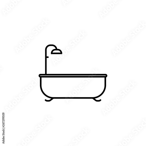 Bathtub Icon Vector Template