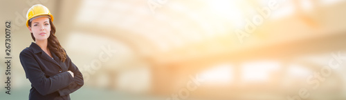 Banner With Female Contract...