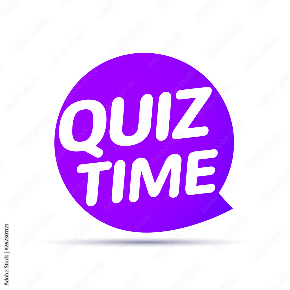 Quiz time icon concept. Vector sign ask game competition Quiz time icon concept. Vector sign ask game competition