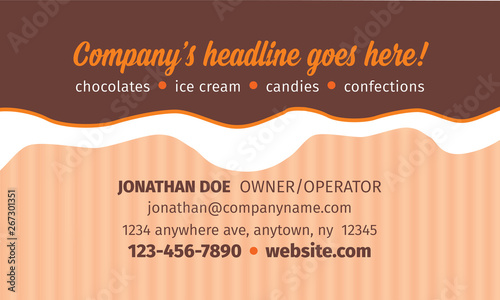 playful party business card