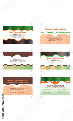 playful party business cards