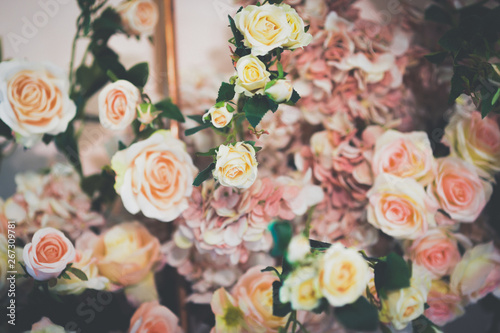 Wallpaper Mural Beautiful vintage roses, elegant patterns for making various media. Torontodigital.ca