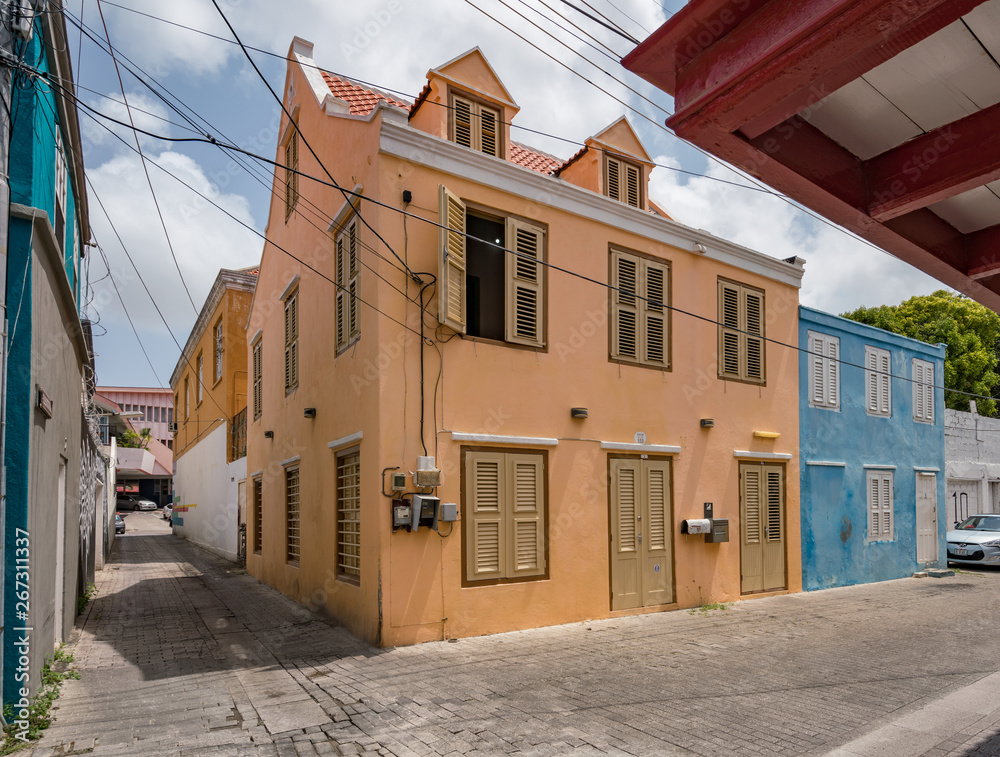 Otrobanda Side streets Views around the Caribbean Island of Curacao