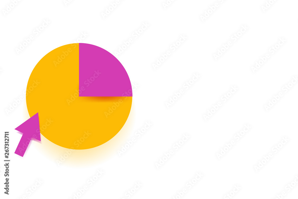 Pink Arrow Cursor Clicking Pointing to Two Tone Pie Chart Diagram Isolated Business concept Empty template copy space isolated Posters coupons promotional material Pink Arrow Cursor Clicking Pointing to Two Tone Pie Chart Diagram Isolated Business concept Empty template copy space isolated Posters coupons promotional material