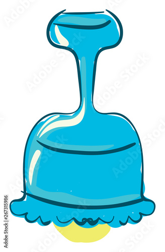 blue chandelier , vector or color illustration