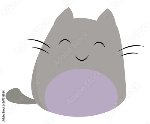 cute cat , vector or color illustration