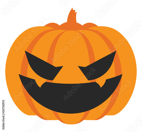 Big halloween , vector or color illustration