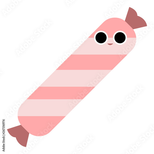 Happy candy , vector or color illustration