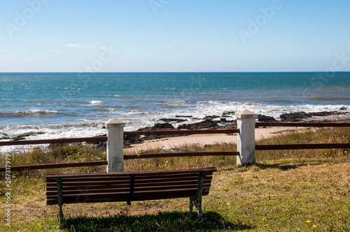 bench on the beach