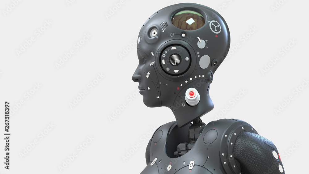 robot woman, sci-fi woman digital world of the future of neural networks and the artificial intelligence 3d render robot woman, sci-fi woman digital world of the future of neural networks and the artificial intelligence 3d render