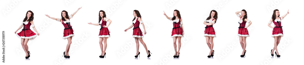 Young woman in traditional german costume Young woman in traditional german costume