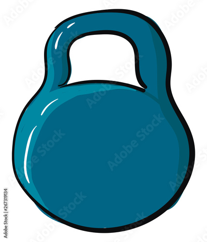 A dumbbell fitness, vector or color illustration.