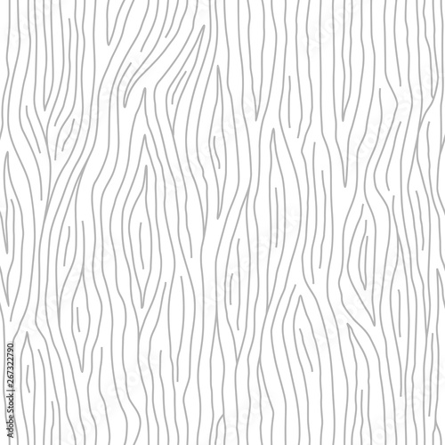 Seamless pattern of thin lines, wood texture background. Light gray wooden texture. Vector wallpaper