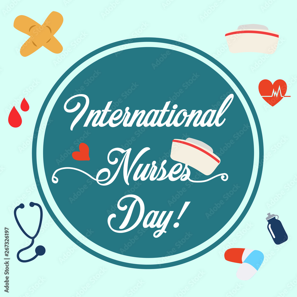 Happy International Nurses Day Vector Template Design Illustration Happy International Nurses Day Vector Template Design Illustration