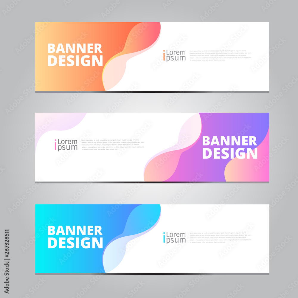 Vector abstract geometric design banner web template.