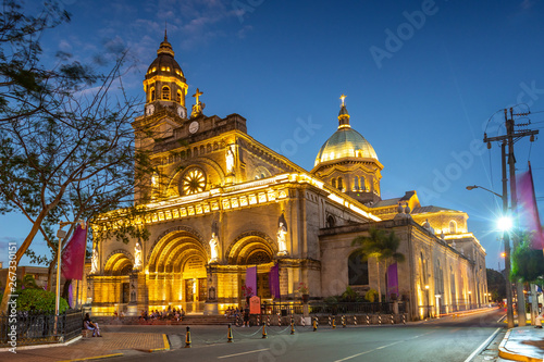 Obraz na płótnie Facade of Manila Cathedral, Manila, Philippines w salonie