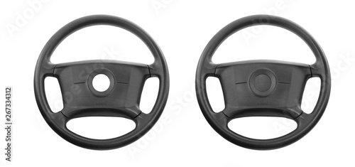 steering wheel isolated