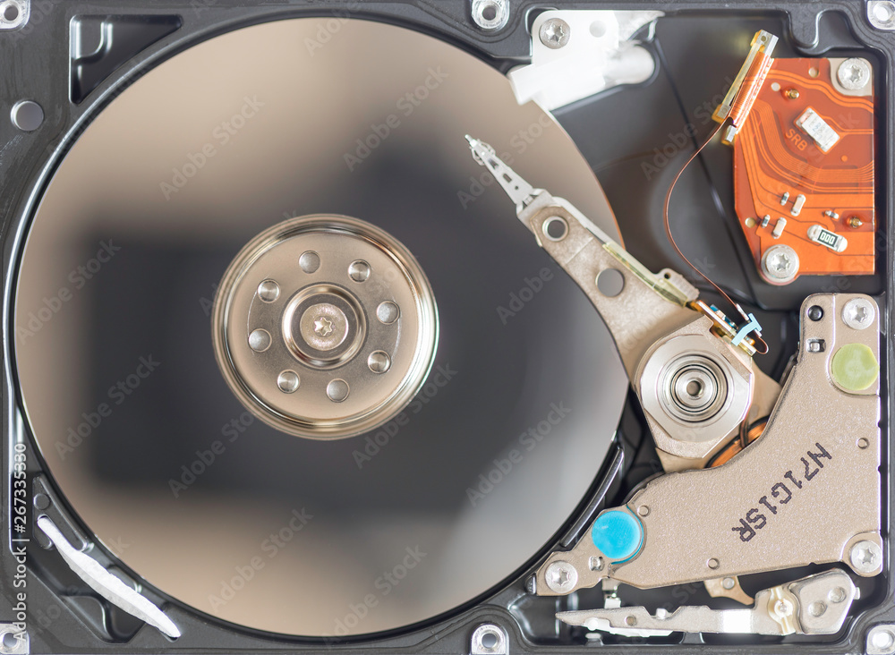 Equipment within the hard disk Equipment within the hard disk