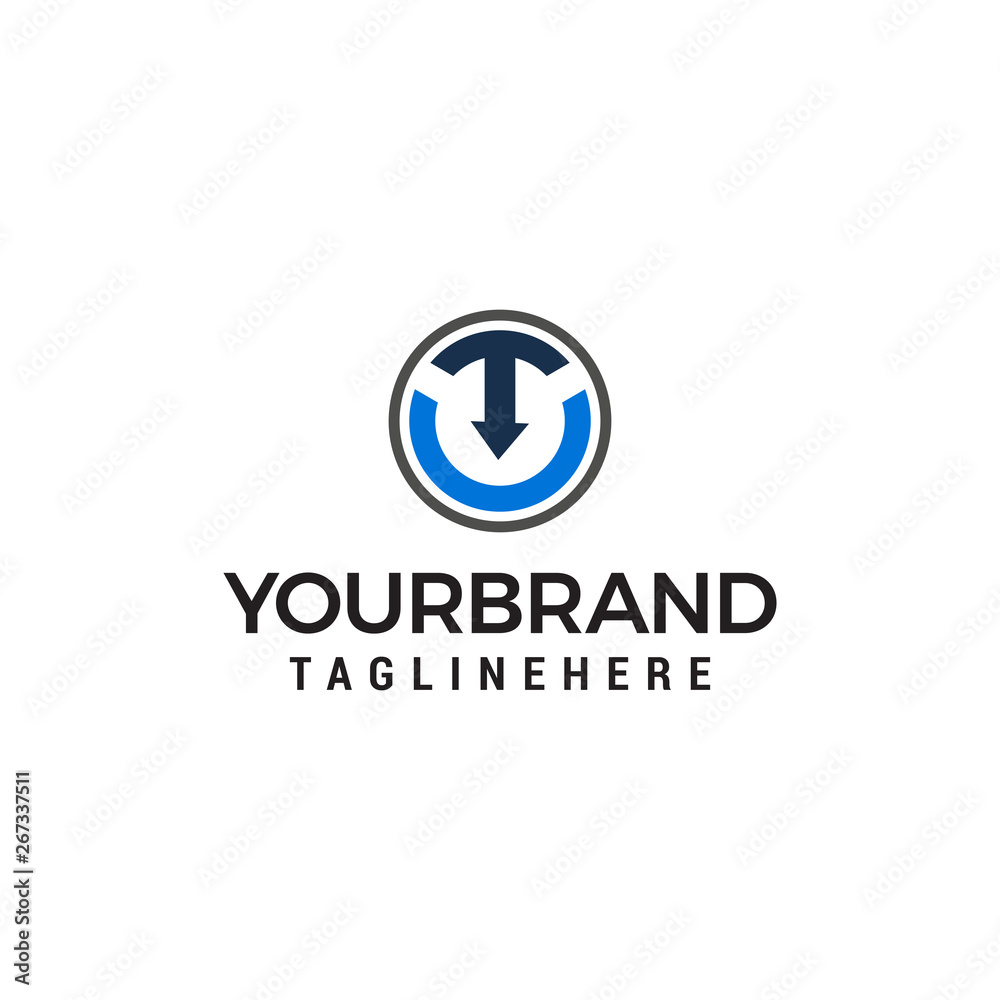 letter t arrow logo design concept template vector letter t arrow logo design concept template vector