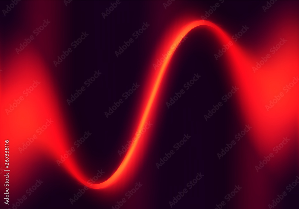 Blurred Ruby Fluid Gradient Shape Background. Abstract Red Backdrop for Banner and Poster