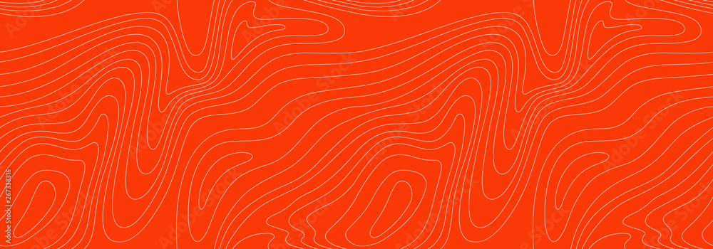 Abstract Vector Seamless Pattern with Linear Stylized Salmon Fish Fillet Texture.