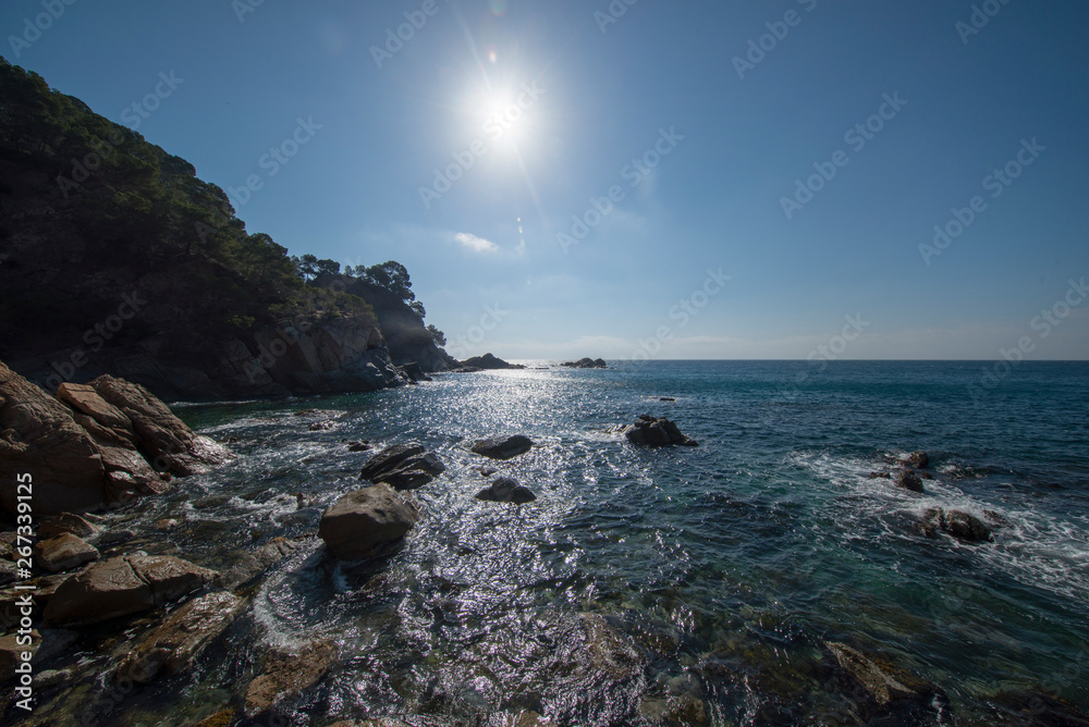The creek llorell by the way of round, Tossa de mar The creek llorell by the way of round, Tossa de mar