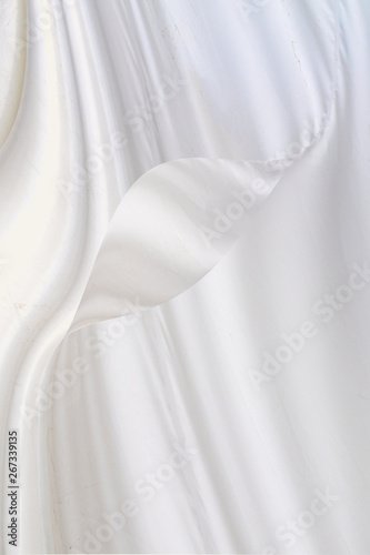 Textile industry and fabric backgrounds. satin fabric ,silky and smooth fabric as black and white background.