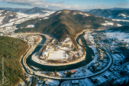 Beskid Sądecki z Lotu Ptaka photo