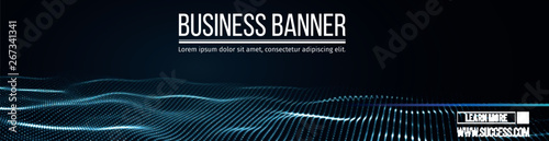 Computer vector banner. Business banner design EPS 10